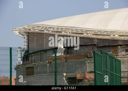 RIO DE JANEIRO, Brazil - 05/06/2016: OLYMPIC SITES - Exterior view of the Olympic Park Rio 2016. In this image you can see the Velodrome. The site also is in the works and images were produced from the outer area of ??the Olympic Park, in the Barra da Tijuca. (Photo: Luiz Souza / FotoArena) Stock Photo