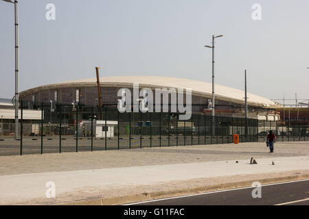 RIO DE JANEIRO, Brazil - 05/06/2016: OLYMPIC SITES - Exterior view of the Olympic Park Rio 2016. In this image you can see the Velodrome. The site also is in the works and images were produced from the outer area of ??the Olympic Park, in the Barra da Tijuca. (Photo: Luiz Souza / FotoArena) Stock Photo