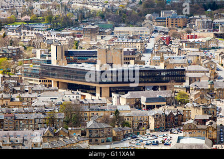 The former Halifax Bank headquarters on Trinity Road, Halifax, Calderdale, West Yorkshire Stock Photo