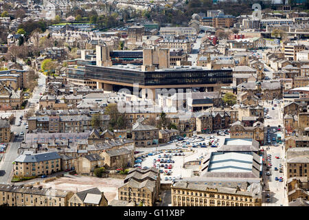 The former Halifax Bank headquarters on Trinity Road, Halifax, Calderdale, West Yorkshire Stock Photo