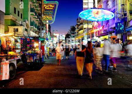 Khaosan Road, Bangkok, Thailand Stock Photo