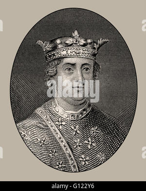 Henry II, Henry Curtmantle 1133-1189, King of England Stock Photo