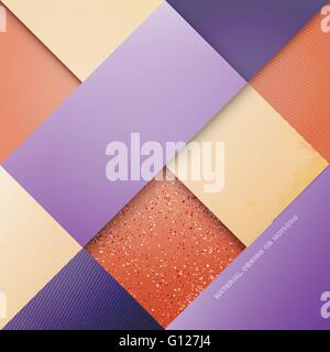 abstract, colorful background with square frames. vector geometric, fashion wallpaper template. material design backdrop. origam Stock Vector