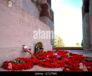 AJAX NEWS PHOTOS - 2005 - COMMONWEALTH WAR GRAVES - THIEPVAL - SOMME - PICARDY - FRANCE. LUTYENS ANGLO-FRENCH MONUMENT TO THE 73,000 MISSING OF THE BATTLE OF THE SOMME.  PHOTO:JONATHAN EASTLAND/AJAX REF:RD52110/823 Stock Photo