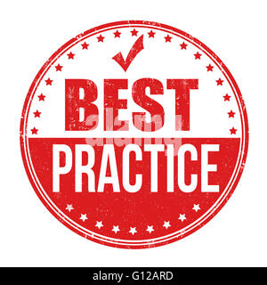 Best practice grunge rubber stamp on white background, vector illustration Stock Photo