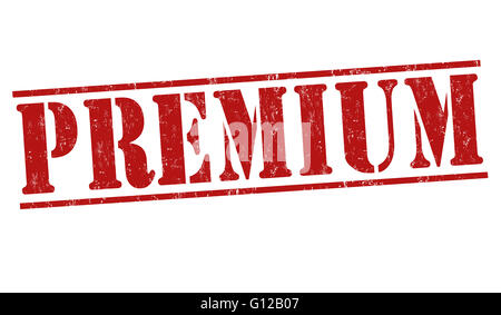 Premium grunge rubber stamp on white background , vector illustration Stock Photo