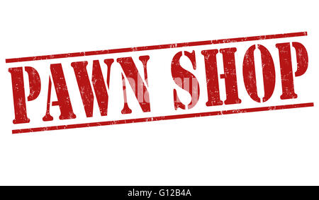 Pawn shop grunge rubber stamp on white background, vector illustration Stock Photo