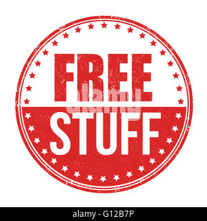 Free stuff grunge rubber stamp on white background, vector illustration Stock Photo