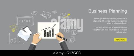 banner of business site Stock Vector