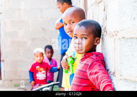 Bhambayi settlement in the Inanda township to the north of Durban Stock Photo