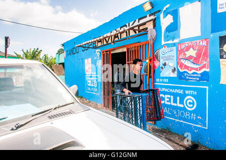 Bhambayi settlement in the Inanda township to the north of Durban Stock Photo