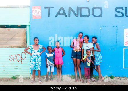 Bhambayi settlement in the Inanda township to the north of Durban Stock Photo