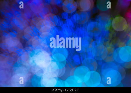 optical fibres dinamic flying from deep on technology background Stock Photo