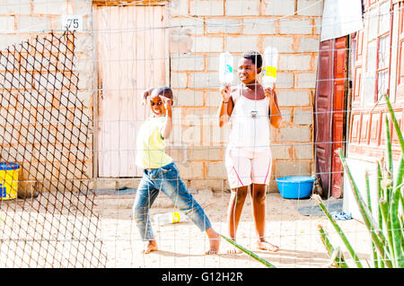 Bhambayi settlement in the Inanda township to the north of Durban Stock Photo