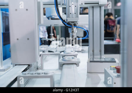 robotic hand machine tool at industrial manufacture factory Stock Photo