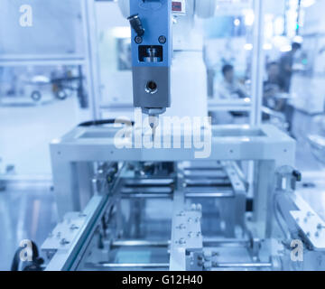 robotic hand machine tool at industrial manufacture factory Stock Photo