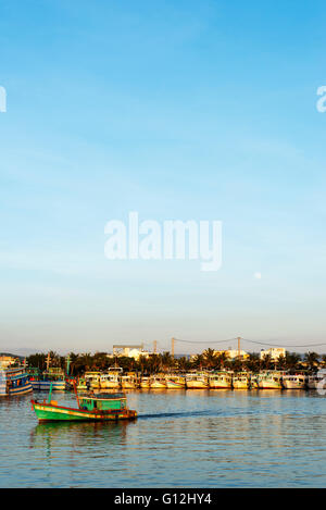 South East Asia, Vietnam, Phu Quoc island, Duong Dong port town, fishing boats Stock Photo