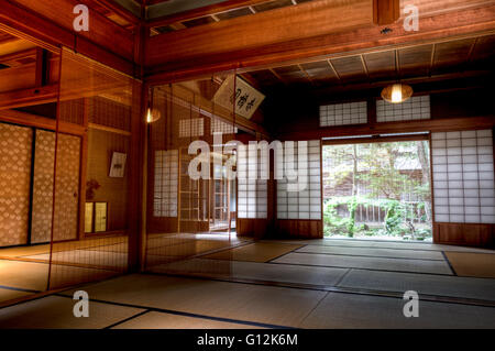 Edo period merchant house at Takayama Stock Photo