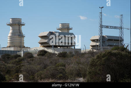 ANKERLIG POWER STATION AT ATLANTIS NORTH OF CAPE TOWN SOUTH AFRICA . One of five gas turbine plants in Southern Africa Stock Photo