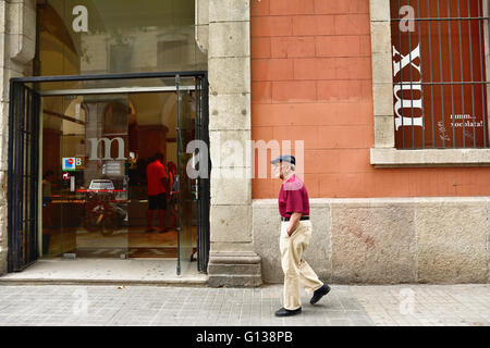 The Museum of Chocolate, Museu de la Xocolata, is a private museum owned by the Barcelona Confectionery Guild. Stock Photo