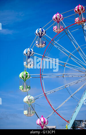 big wheel fairground ride at skegness uk Stock Photo