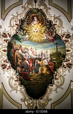 St. Louis Cathedral Ceiling Art Stock Photo