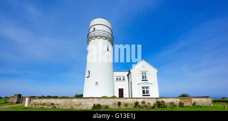 Old Hunstanton Lighthouse the first parabolic reflector which was built here in 1776 Norfolk England UK Stock Photo