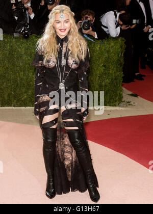 New York City, USA - May 2, 2016: Madonna attends the 2016 Met Gala Stock Photo