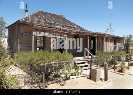 The Jersey Lilly, famed courthouse and bar and early residence owned by Judge Roy Bean, 'The Law West of the Pecos. Stock Photo