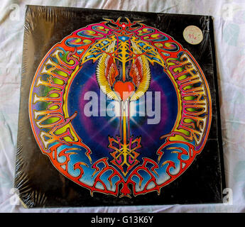 Old Record Albums Classical 1960s Rock, The Grateful Dead, Front Album Cover, psychedelic Stock Photo