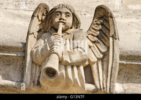 UK Oxford Carved Gargoyle Figure Stock Photo