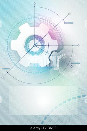 Mechanical engineering drawing. Abstract drawing. Engineering ...