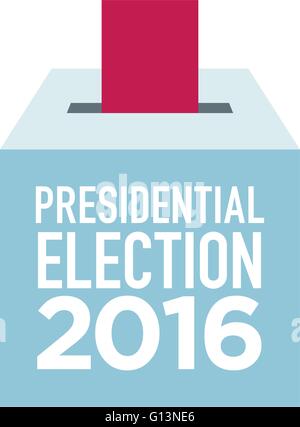 United States ballot box vector illustration Stock Vector