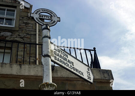 Pennine Cycleway Sign Stock Photo