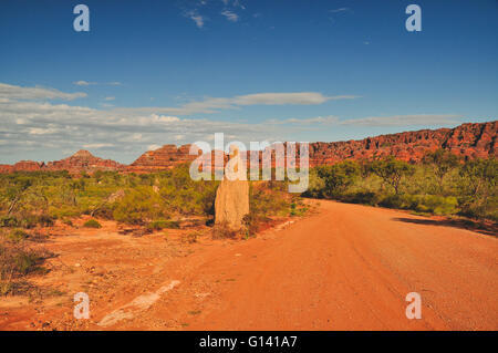 Termite mounds and Bee Hive formations at the Bungle Bungles in Western Australia Stock Photo