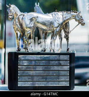 Mitsubishi Motors Badminton Horse Trials Trophy. Sculpture by Judy Boyt Stock Photo
