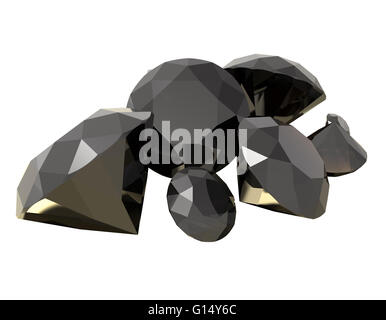 gemstones 3d render Stock Photo