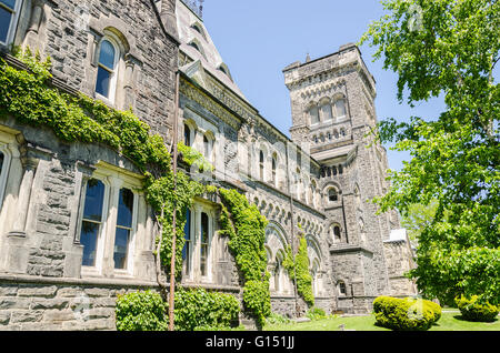 Old buildings at the University of Toronto in Ontario, Canada Stock Photo