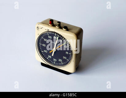 Vintage metal timer, made in Germany Stock Photo