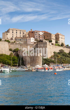 The Citadel, Calvi, Haute-Corse, Corsica, France Stock Photo