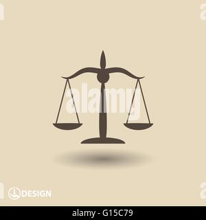 justice scales icon Stock Vector Image & Art - Alamy
