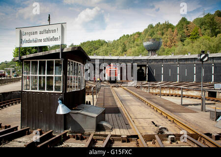 DEU, Germnay, Ruhr area, Bochum, railway museum in the district Dahlhausen, shed, hangar. Stock Photo
