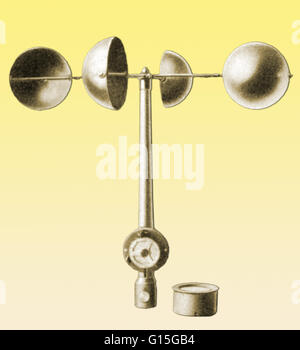 Hemispherical Cup Anemometer, a Wind Speed Instrument Used for ...