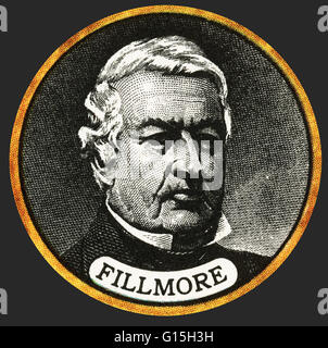 Millard Fillmore (January 7, 1800 - March 8, 1874) was the 13th President of the United States (1850-1853) and the last member of the Whig Party to hold the office of president. As Zachary Taylor's Vice President, he assumed the presidency after Taylor's Stock Photo
