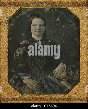 Daguerreotype entitled: Mary Todd Lincoln, wife of Abraham Lincoln. Mary Ann Todd Lincoln ( December 13, 1818 - July 16, 1882) was the wife of the 16th President of the United States, Abraham Lincoln, and was First Lady of the United States from 1861 to 1 Stock Photo