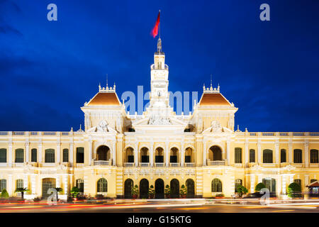 Hotel de Ville (City Hall), Ho Chi Minh City (Saigon), Vietnam, Indochina, Southeast Asia, Asia Stock Photo