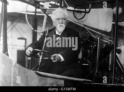 Hiram Stevens Maxim (February 5, 1840 - November 24, 1916) was an American-born inventor. In 1881, Maxim arrived in England in order to reorganize the London offices of the U.S. Electric Lighting Company. In 1900 he became a naturalized British subject. M Stock Photo