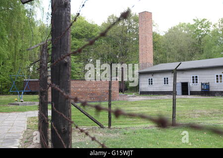Sztutowo, Poland 9th, May 2016 People attend the 71st anniversary of the liberation of the Nazi German concentration camp, KL Stutthof in Sztutowo. The day commemorates the Soviet Army's liberation of  the Nazi concentration camp, Stutthof. Crematory is seen. Credit:  Michal Fludra/Alamy Live News Stock Photo