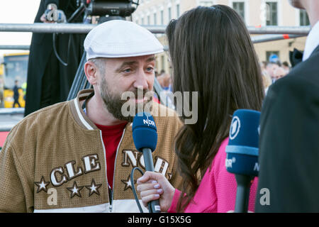 Stockholm, Sweden. 8th May. on the red carpet for the ESC 2016. Credit:  Stefan Crämer/Alamy Live News Stock Photo