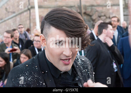 Stockholm, Sweden. 8th May. Hovi Star on the red carpet for the ESC 2016. Credit:  Stefan Crämer/Alamy Live News Stock Photo